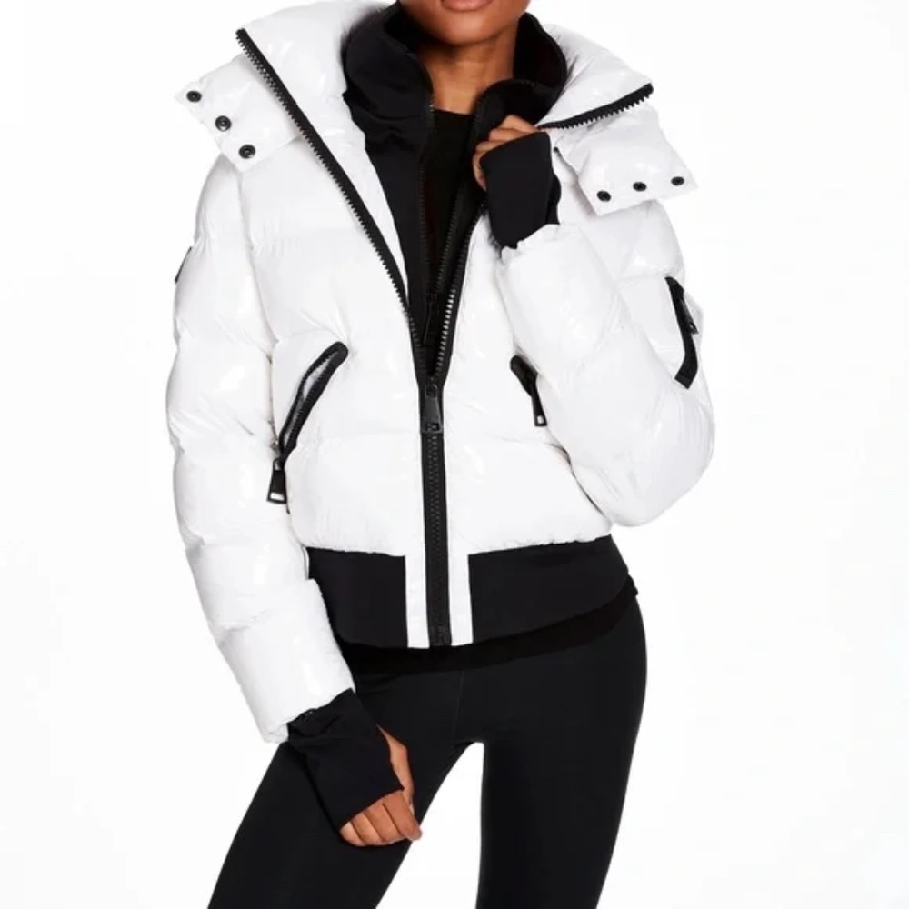 HTF S.A.M. SAM Bungalow ~~ Snow ~~ Ski Puffer Jacket M FREE SHIP